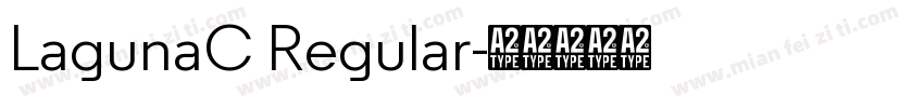 LagunaC Regular字体转换